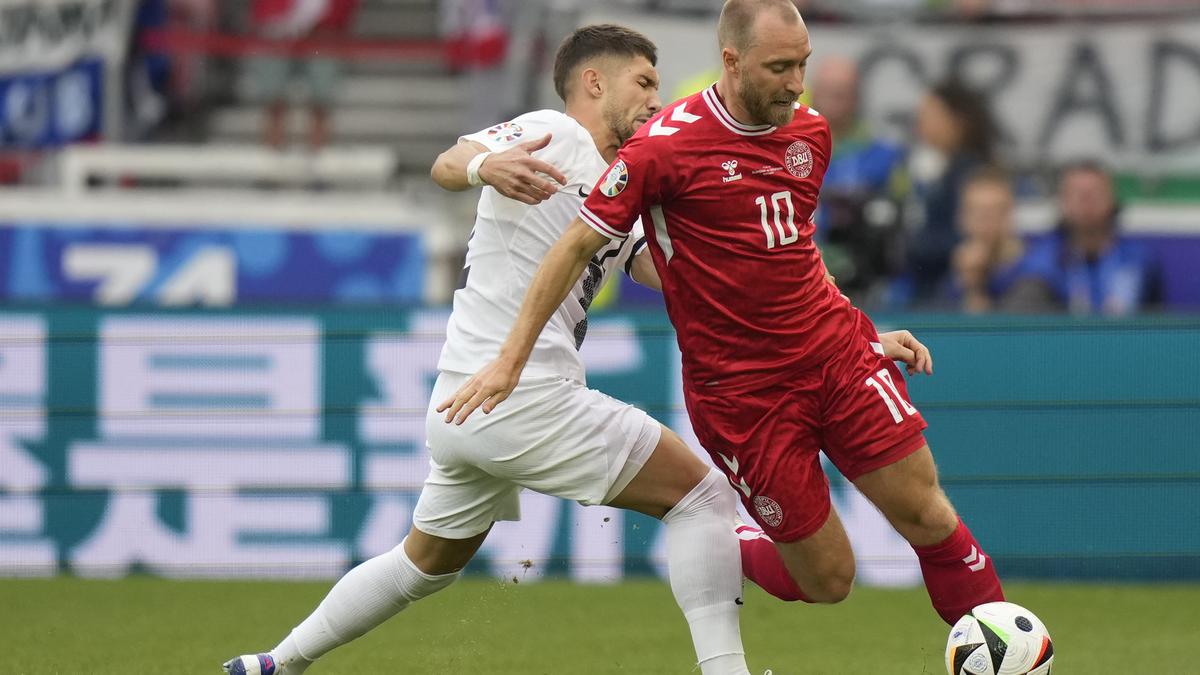 Slovenia Vs Denmark Euro Christian Eriksen Scores In Euros