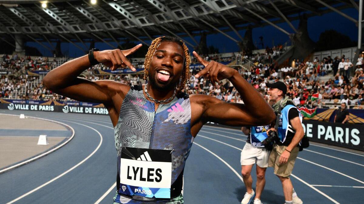 Paris Diamond League Lyles wins 100m dash; Kipyegon sets 5,000 WR