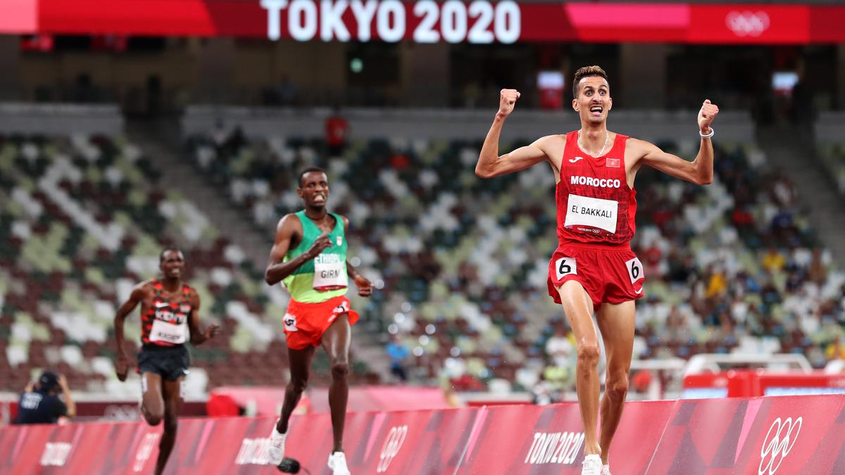 Morocco's Soufiane el-Bakkali wins 3000m steeplechase gold at Tokyo ...