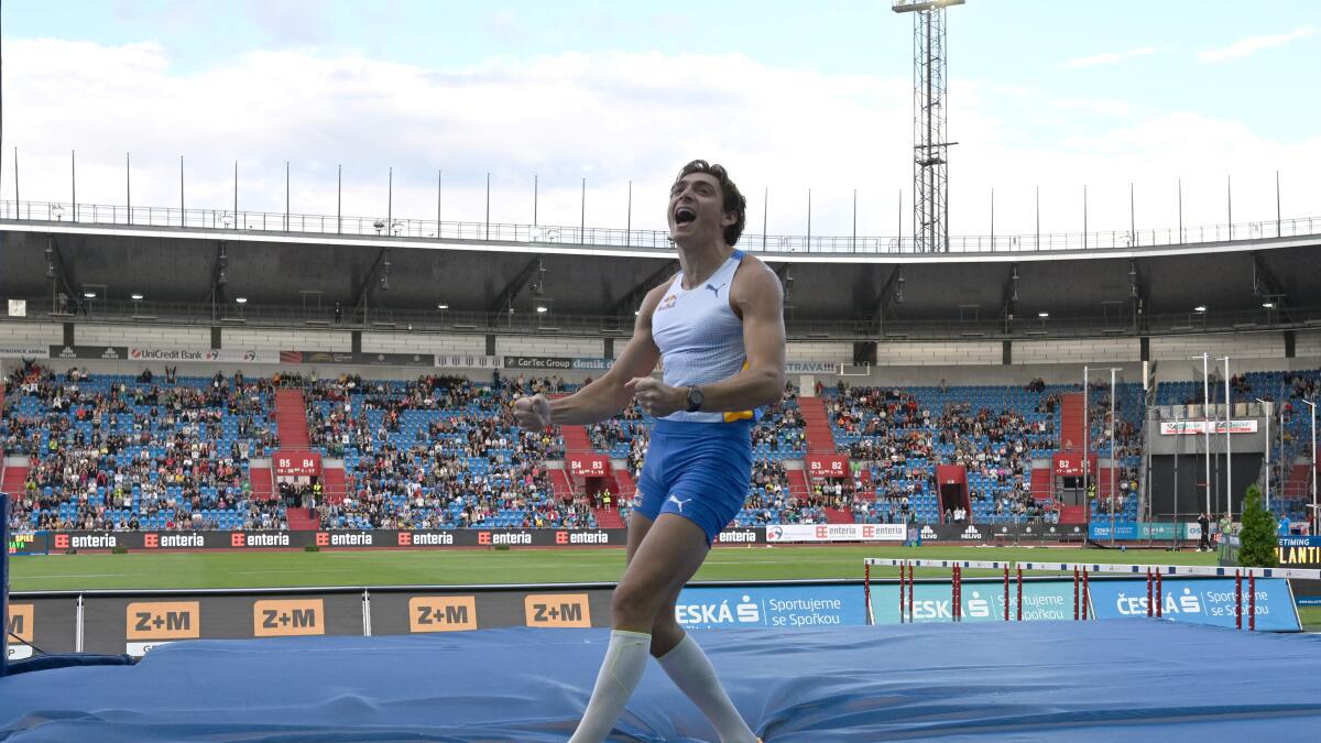 Duplantis sets world-leading outdoor mark of 6.12 meters at Golden Spike