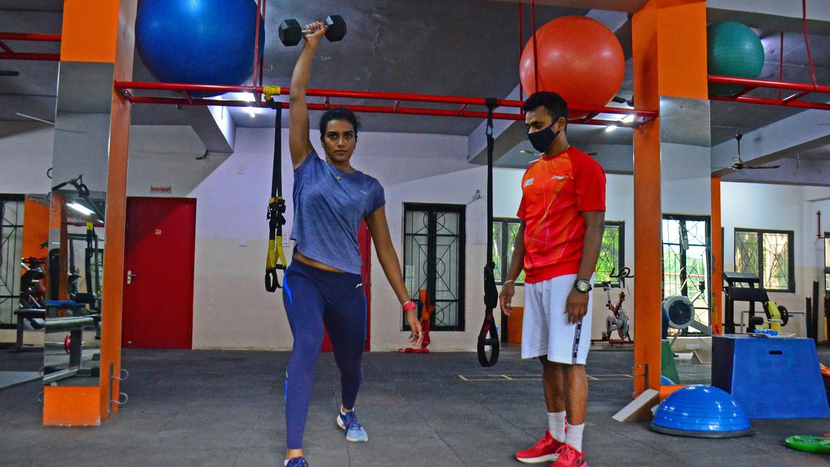 P.V. Sindhu resumes training in Hyderabad