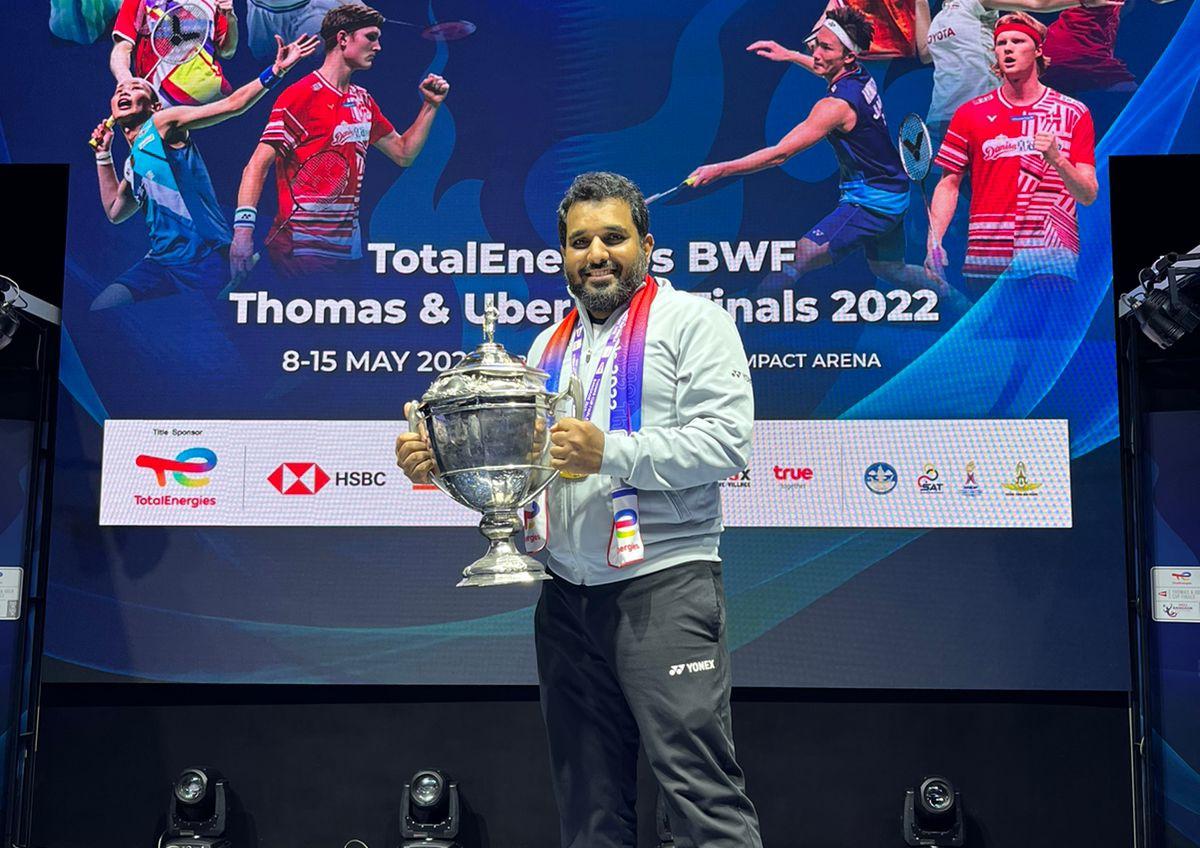 Biggest moment for Indian badminton Mens singles coach Siyadath after Thomas Cup victory