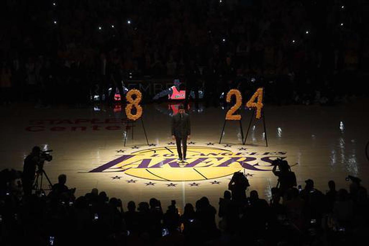 Kobe Bryant jersey retirement: Lakers hang No. 8, No. 24 in Staples Center  rafters 