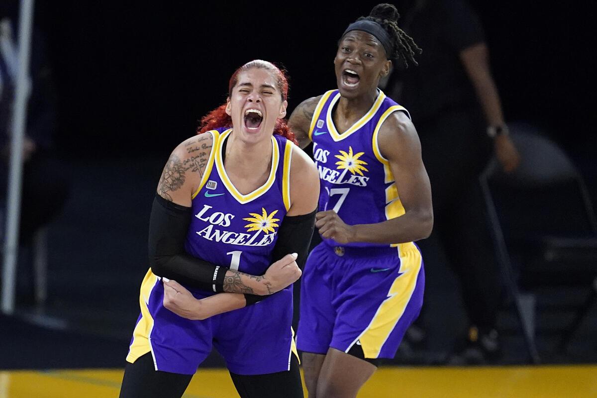 WNBA: Te'a Cooper, Los Angeles Sparks defeat Washington Mystics - Swish  Appeal