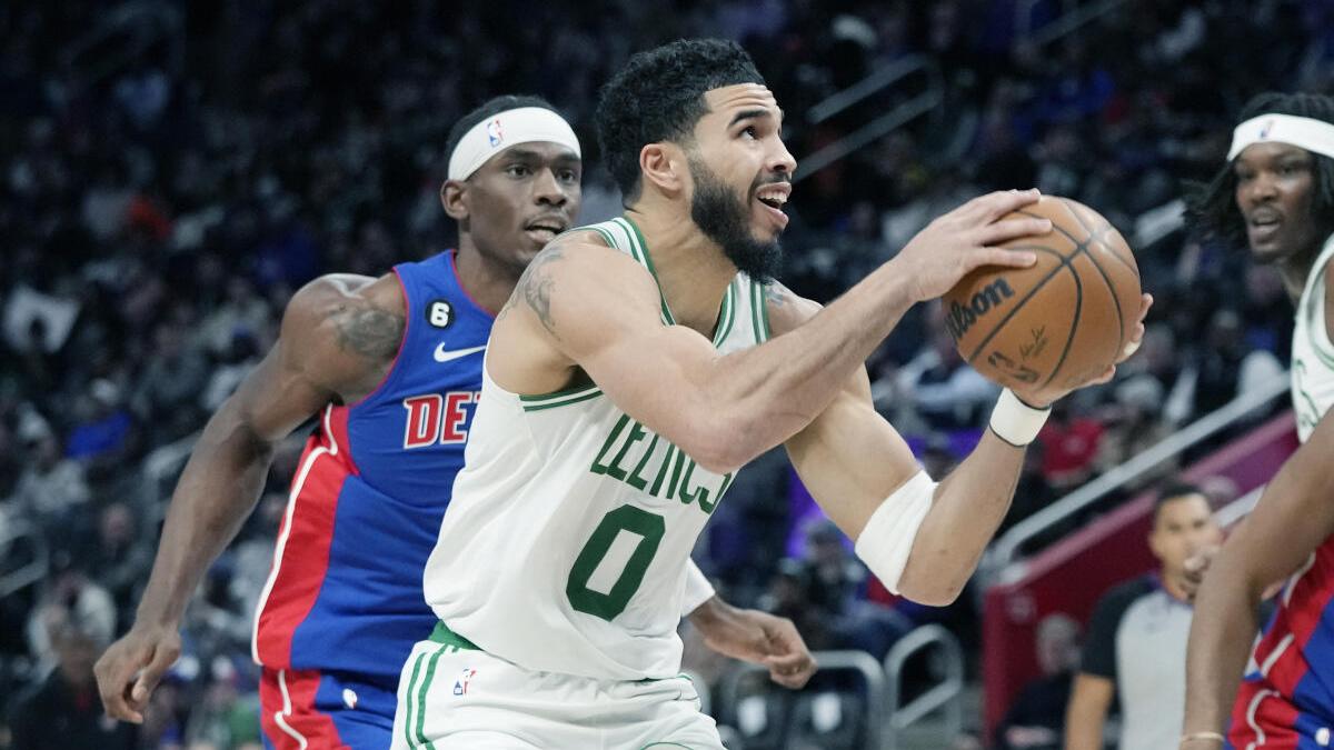 NBA: Jayson Tatum, Boston Celtics get best of Detroit Pistons once again