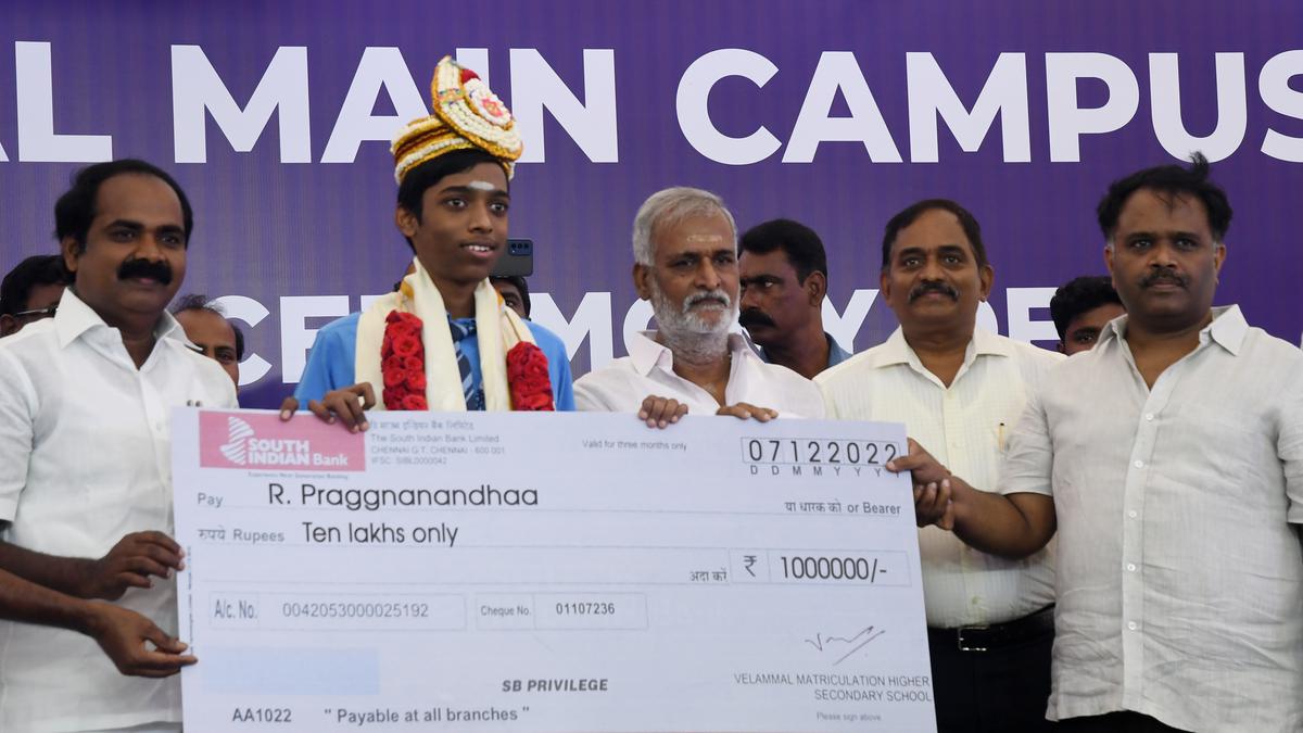 Praggnandhaa felicitated by his school, says he seeks to be an inspiration for all students