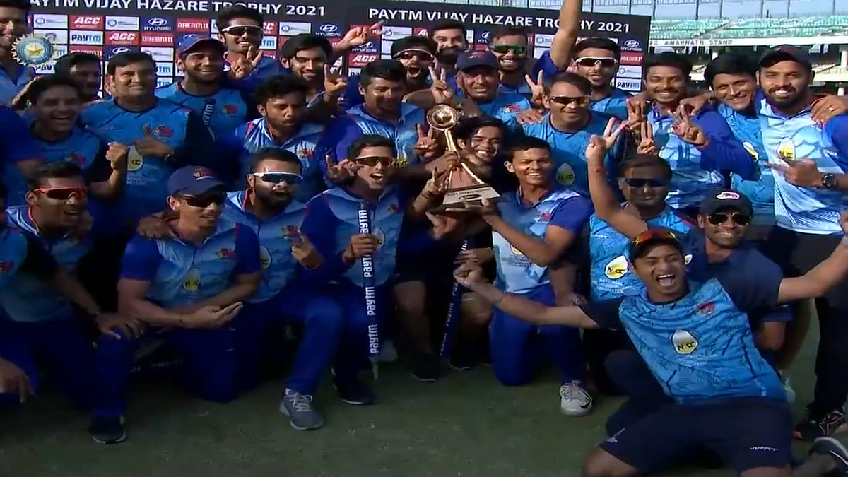 Vijay Hazare Trophy 2020-21 Final: Aditya Tare hundred, Prithvi Shaw 73 helps Mumbai secure fourth title