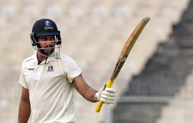 Stalwart: The Ranji Trophy title eluded Manoj Tiwary once again. The 37-year-old Bengal captain, who started his domestic career in 2004-05, has now been in the final four times. He attributes the latest defeat not to an inability to handle pressure but to factors outside of the team’s control and the batters’ vulnerability to high-quality swing bowling in bowler-friendly conditions.