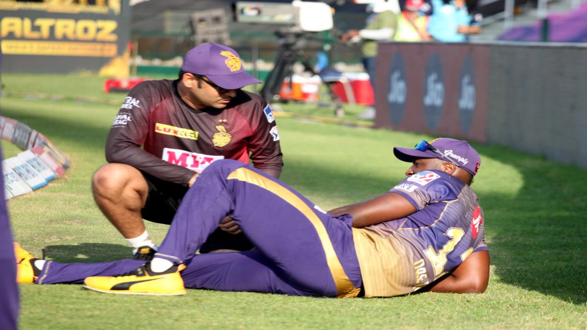 KXIP vs KKR, IPL 2020: Injured Andre Russell exits field, again