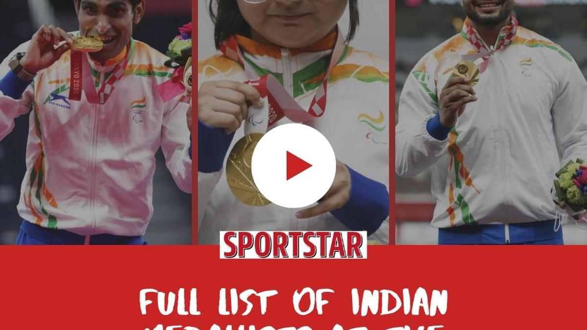 Full list of Indian medallists at the 2020 Tokyo Paralympics