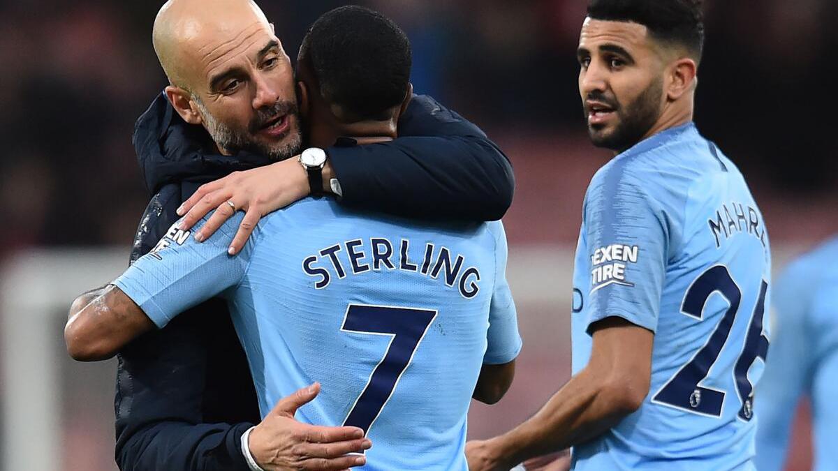 Guardiola heaps praise on milestone man Sterling after Man City win