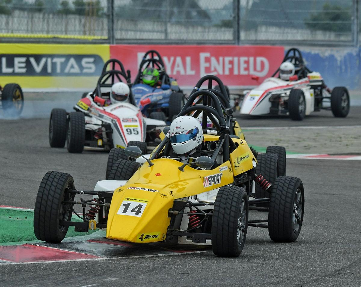The JK Tyre Novice Cup tests the mindset of the drivers, who are ready to give their all for the Championship.