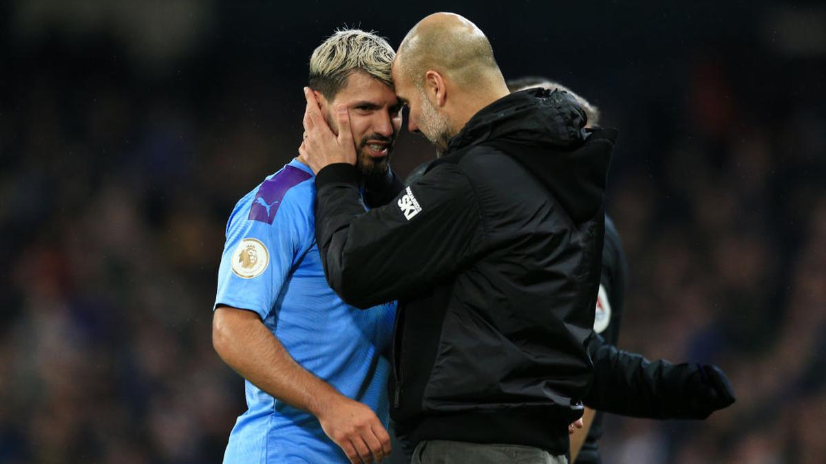 Guardiola hails Aguero's locker room behavior in Madrid clash