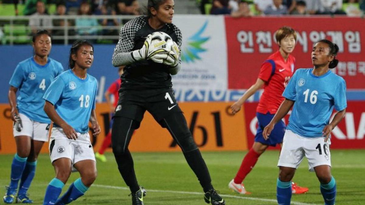 Why is India goalkeeper Aditi Chauhan not playing in the Senior Women’s Football Championship?