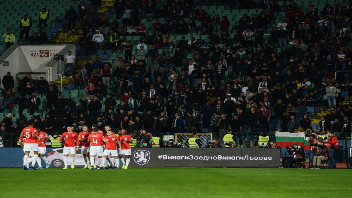 Bulgaria police holds six over racist abuse at England match