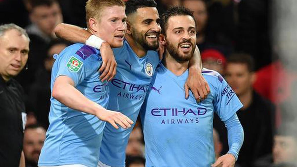 Manchester City beats United 3-1 in Carabao Cup first leg