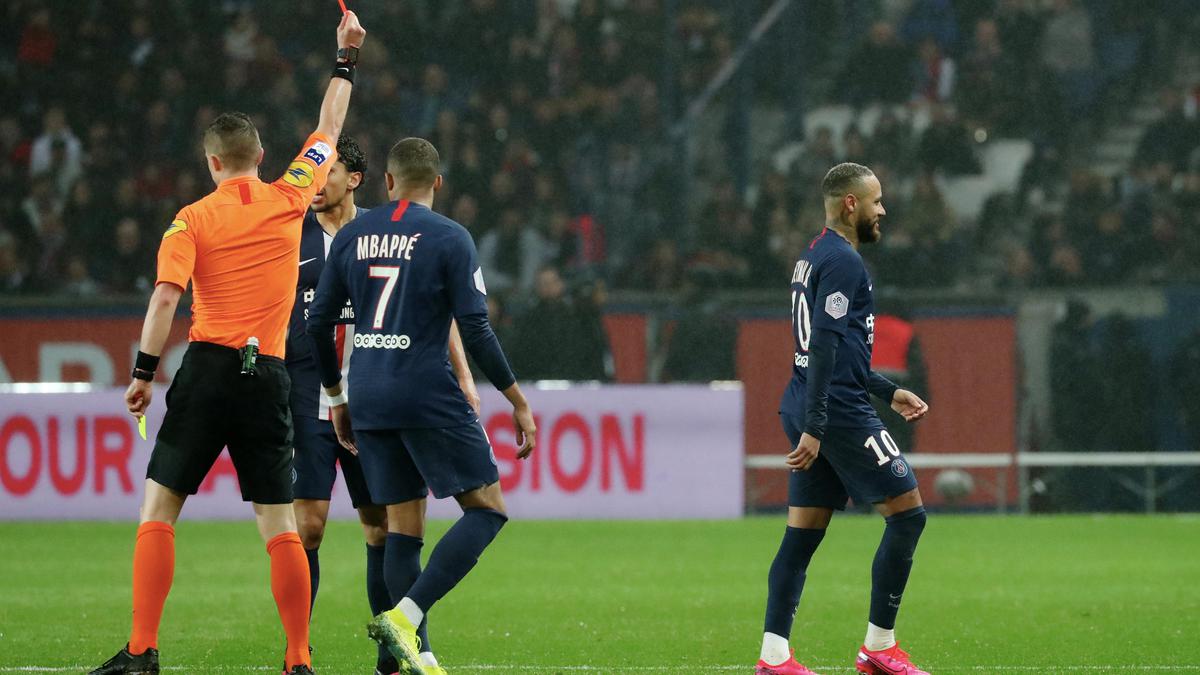 Ligue 1: Neymar sent off as PSG beats Bordeaux 4-3