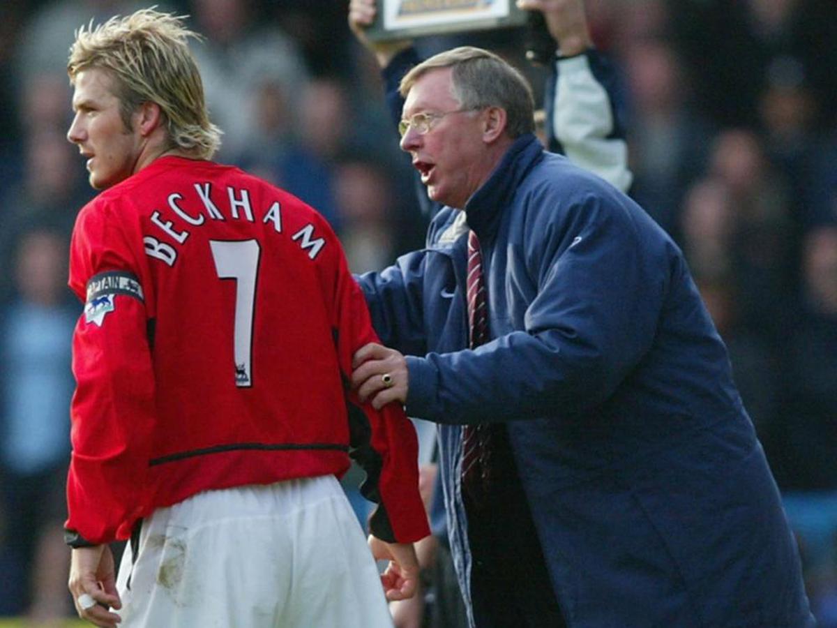 David beckham alex deals ferguson boot