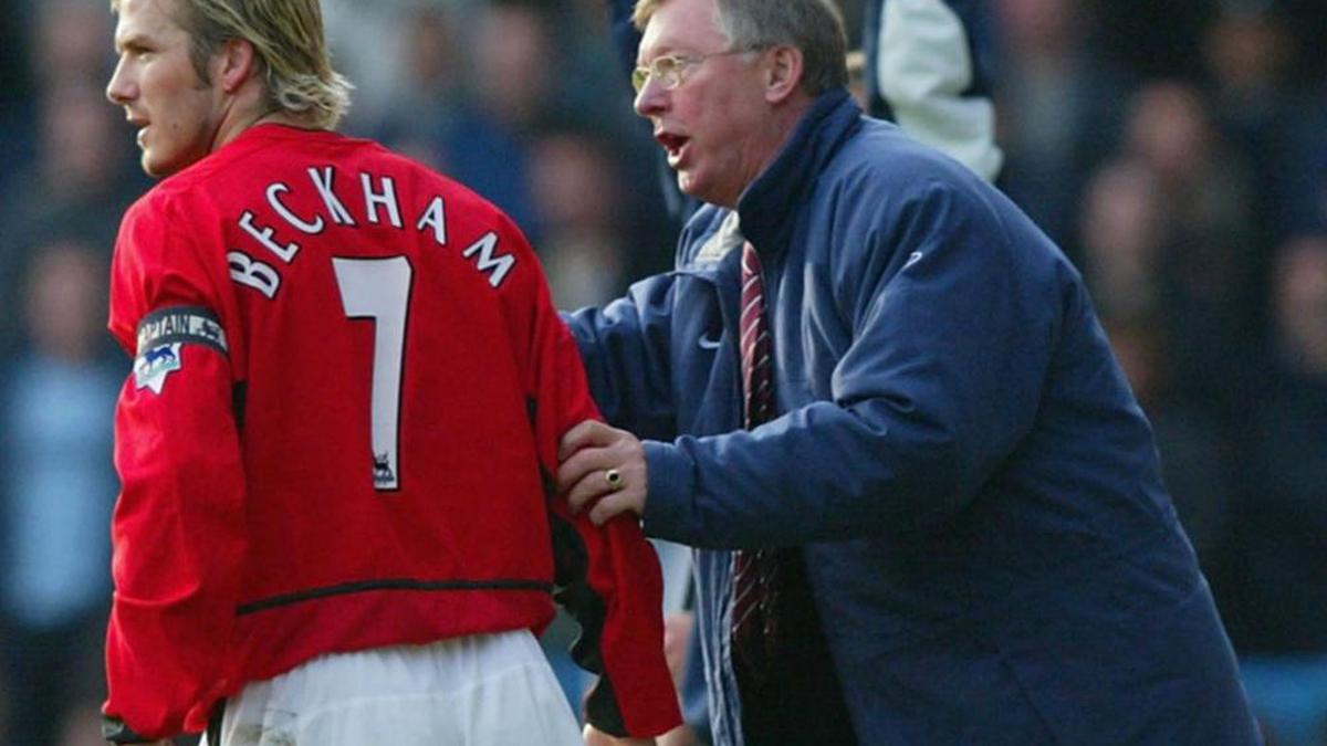 Alex ferguson david beckham boot sale