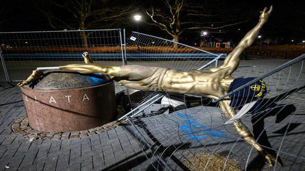 Zlatan Ibrahimovic's vandalised statue to remain in Malmo