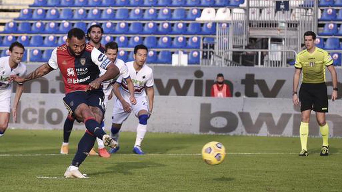 Joao Pedro, Nandez give Cagliari win over 10-man Sampdoria