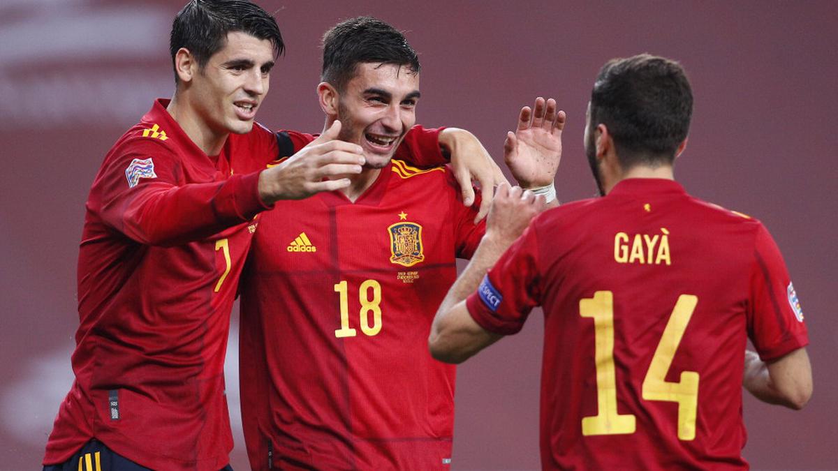 Spain hammers Germany 6-0 to reach Nations League final four