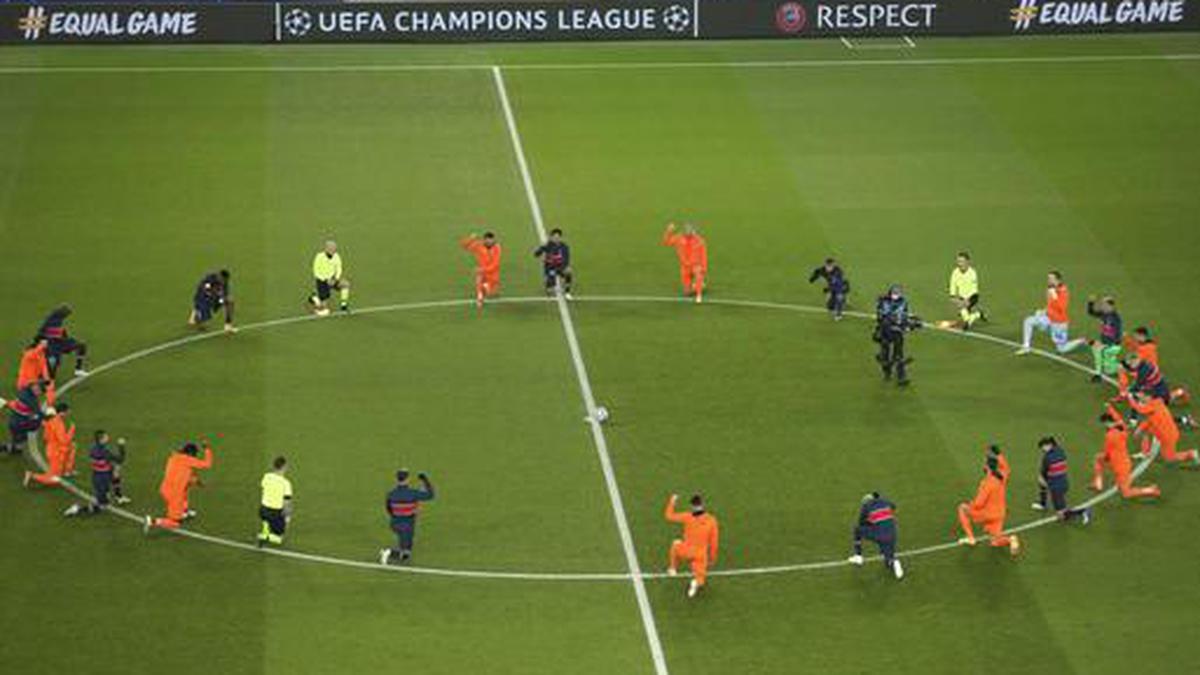 Champions League: PSG, Basaksehir players take a knee