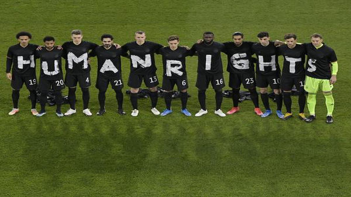 Germany shows support for human rights before Iceland game