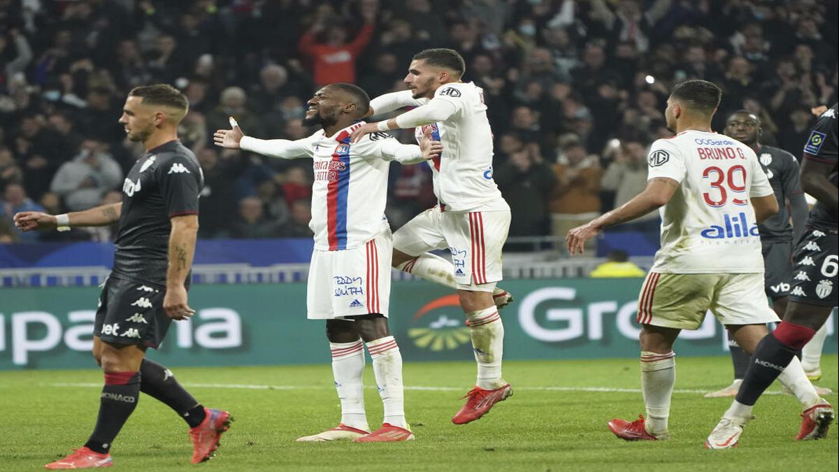 Ligue 1: Lyon scores late goals to beat Monaco 2-0 as Lille loses