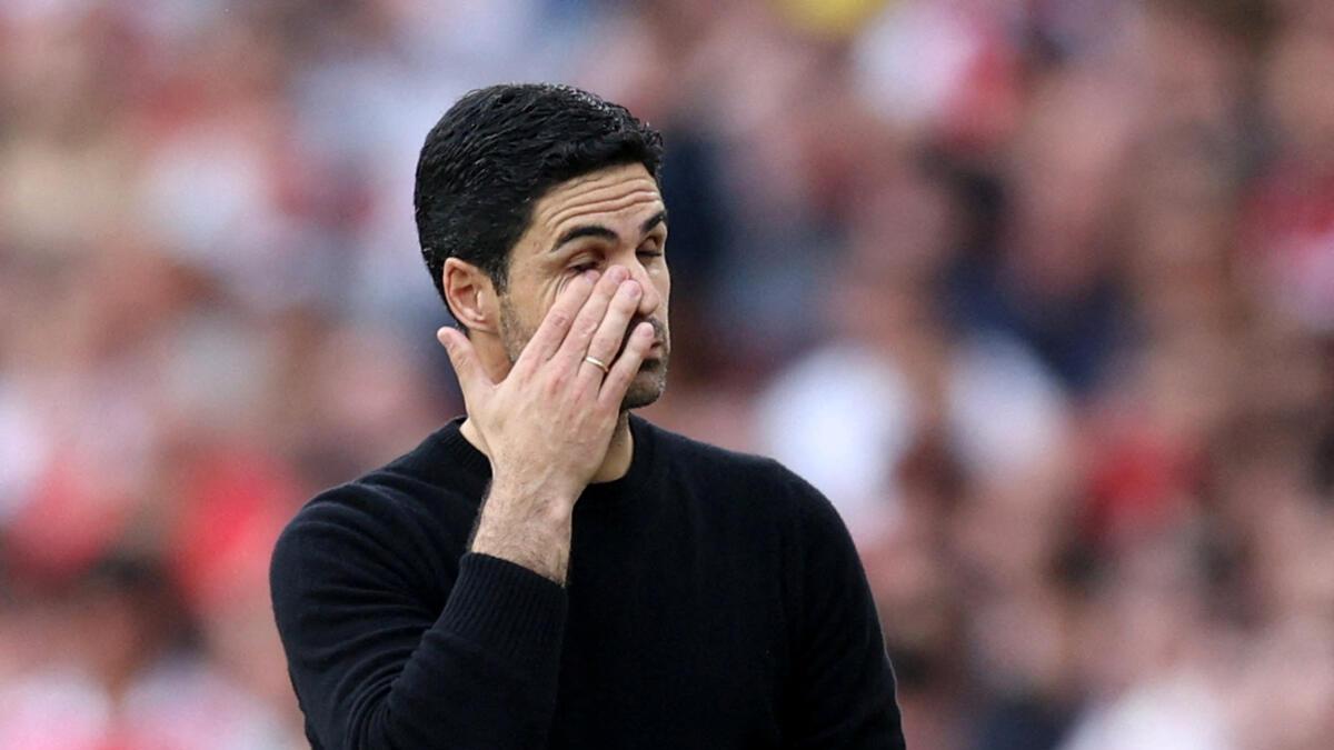 Mikel Arteta apologises as Arsenal’s Premier League title hopes crumble