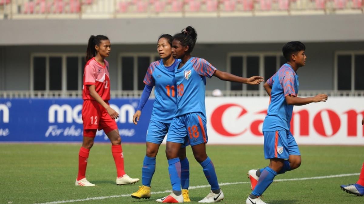 India women's football team gets crucial 3-1 over Nepal in 2020 Olympic qualifiers