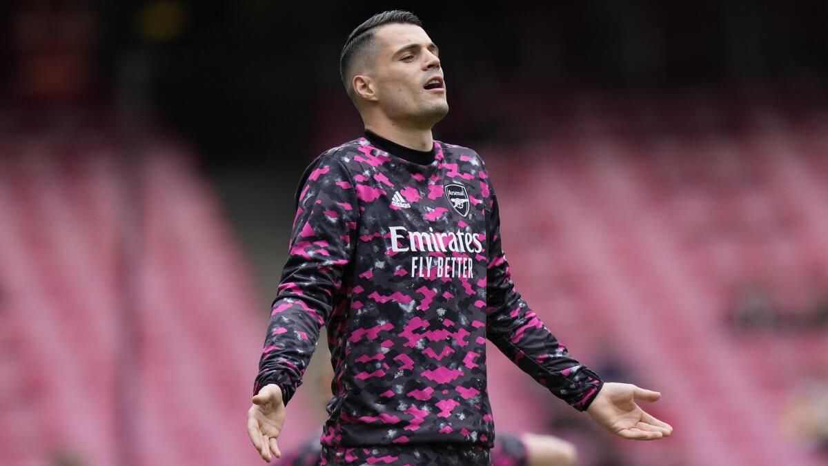 Arsenal midfielder Granit Xhaka ruled out for three months with knee injury