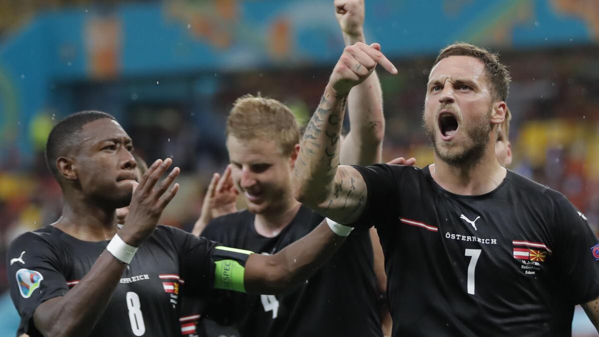 Euro 2020: Gregoritsch, Arnautovic strike late as Austria sinks North Macedonia