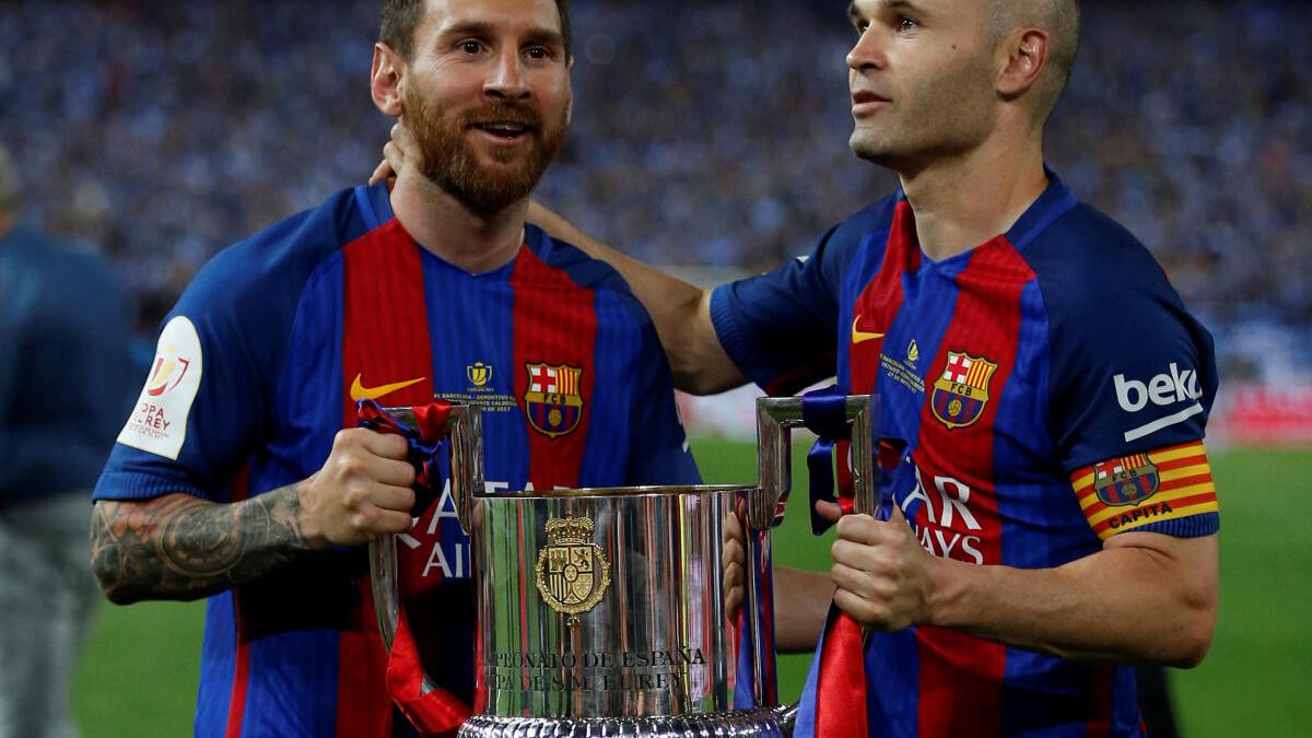 Difficult to see Messi in another club's colours, says Iniesta