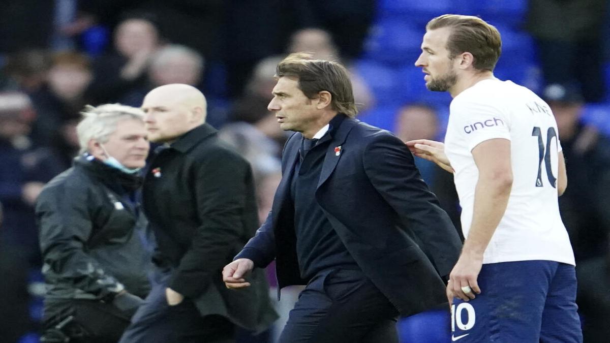 Conte's Tottenham battles to goalless draw at Everton