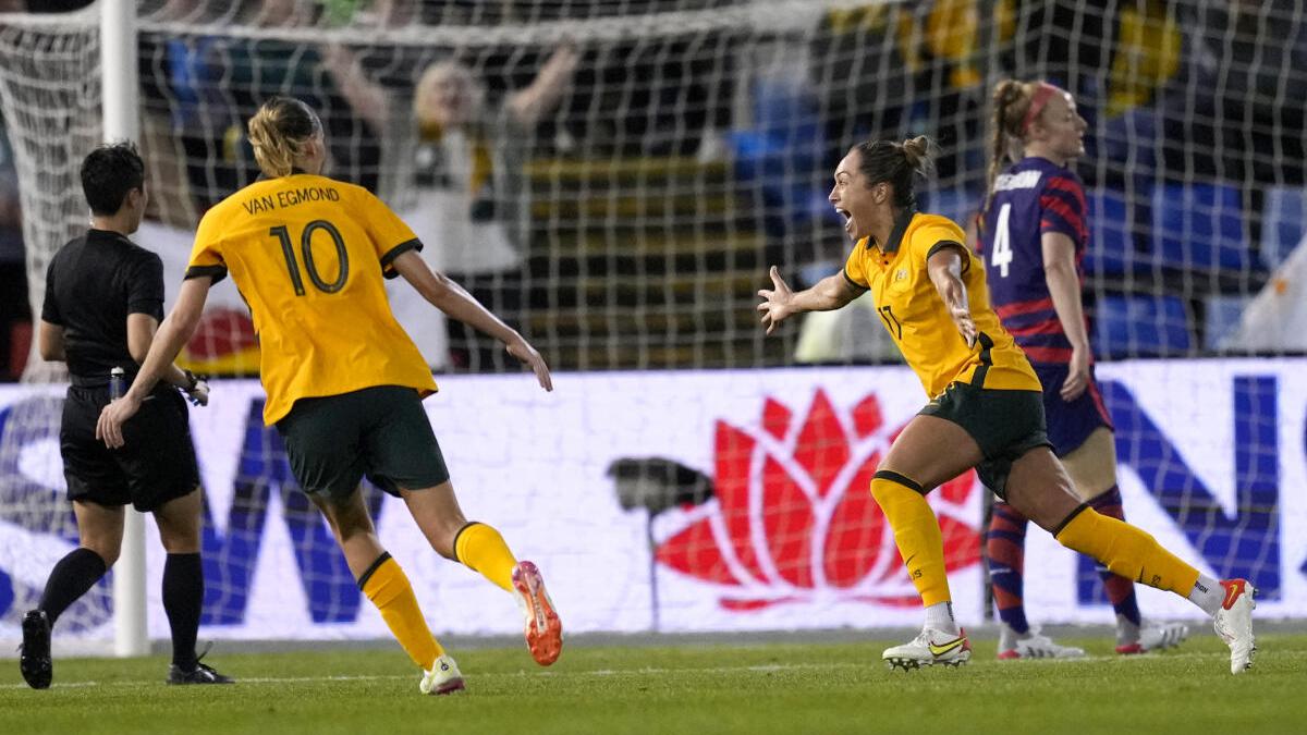 Matildas score late to share spoils with US women