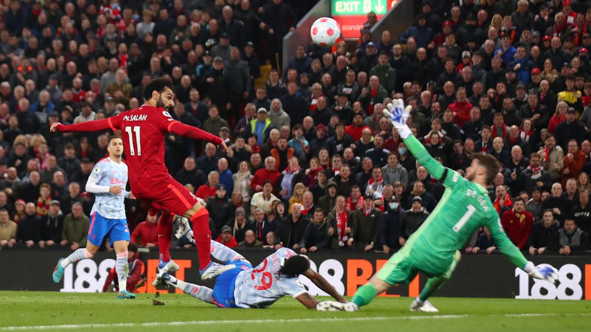 Liverpool 4-0 Manchester United HIGHLIGHTS: Salah's brace powers Reds to top of Premier League