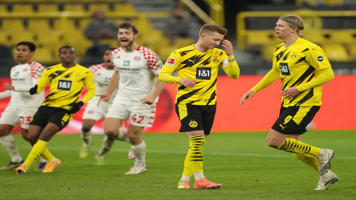 Dortmund rues missed penalty in 1-1 draw with lowly Mainz bundesliga news