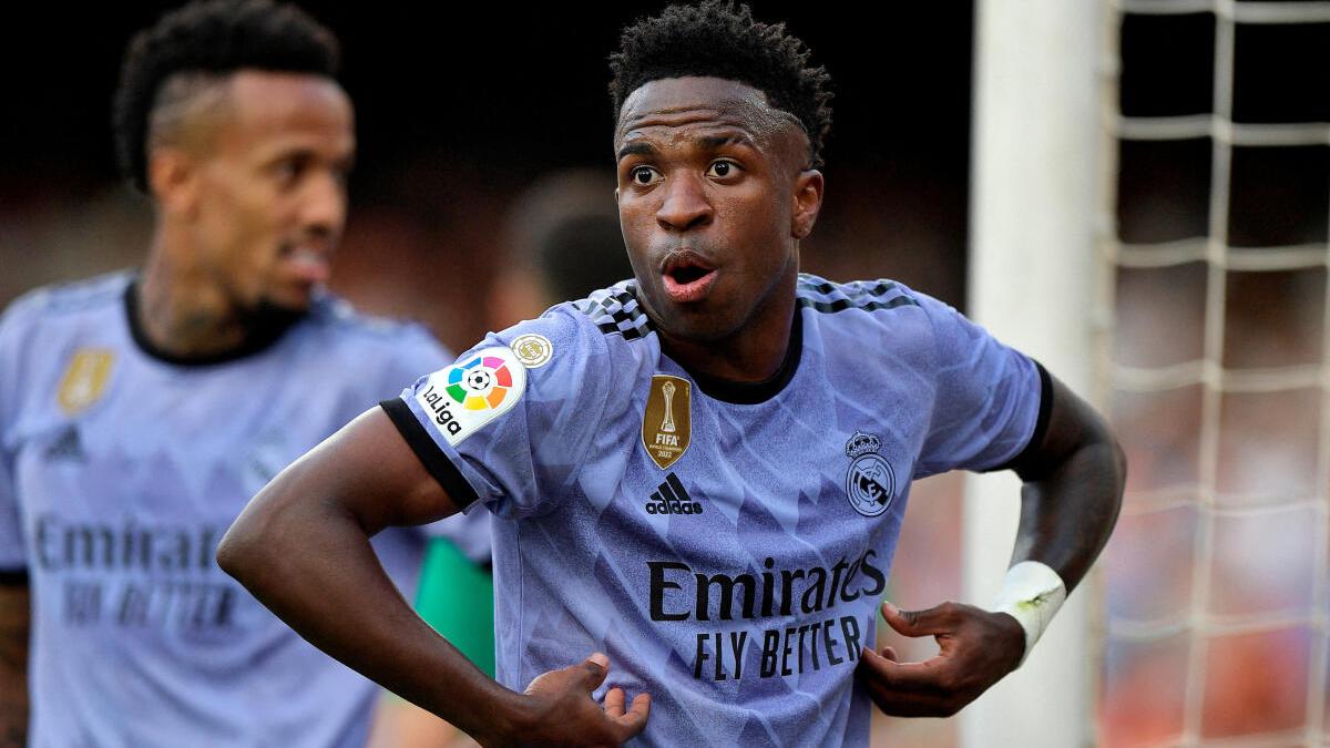 Vinicius Jr calls La Liga and Spain racist for chants after sending-off -  Sportstar