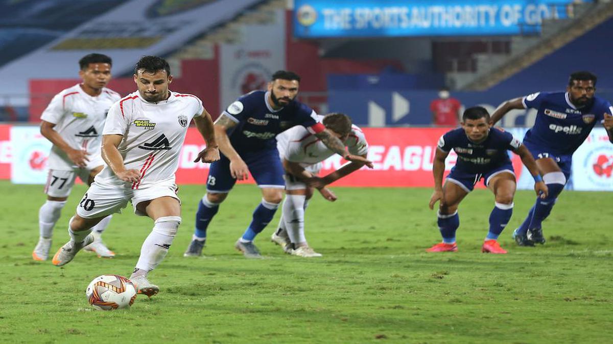 ISL 2020-21 news: Luis Machado penalty helps NorthEast United FC hold Chennaiyin FC 3-3