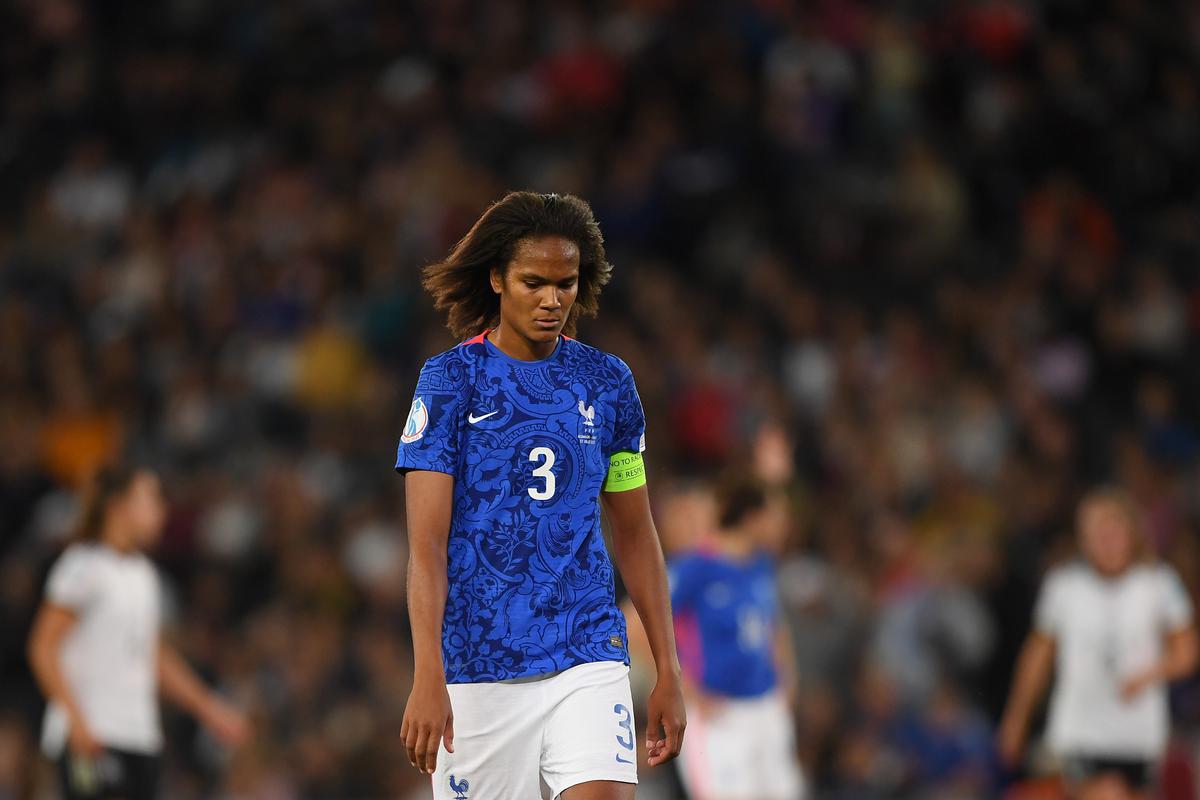 Wendie Renard of France during the UEFA Women’s Euro England 2022 Semi Final match between Germany and France. 