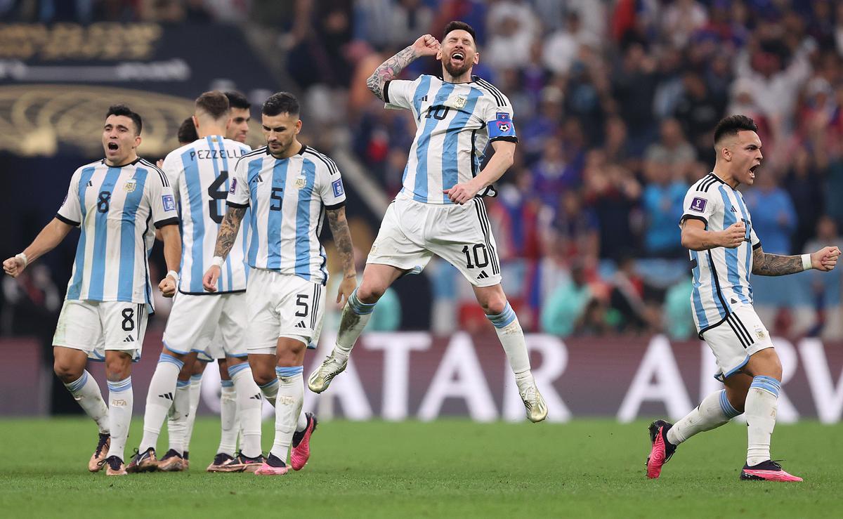 United they rise: The fighting spirit surged through the veins of every Argentine player and Messi as well, who was no longer in his zen bubble.