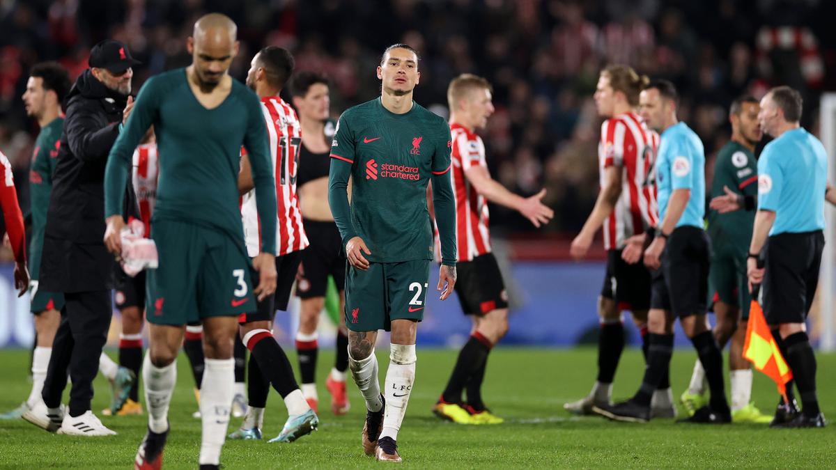 Premier League: Liverpool tumbles again in loss at Brentford