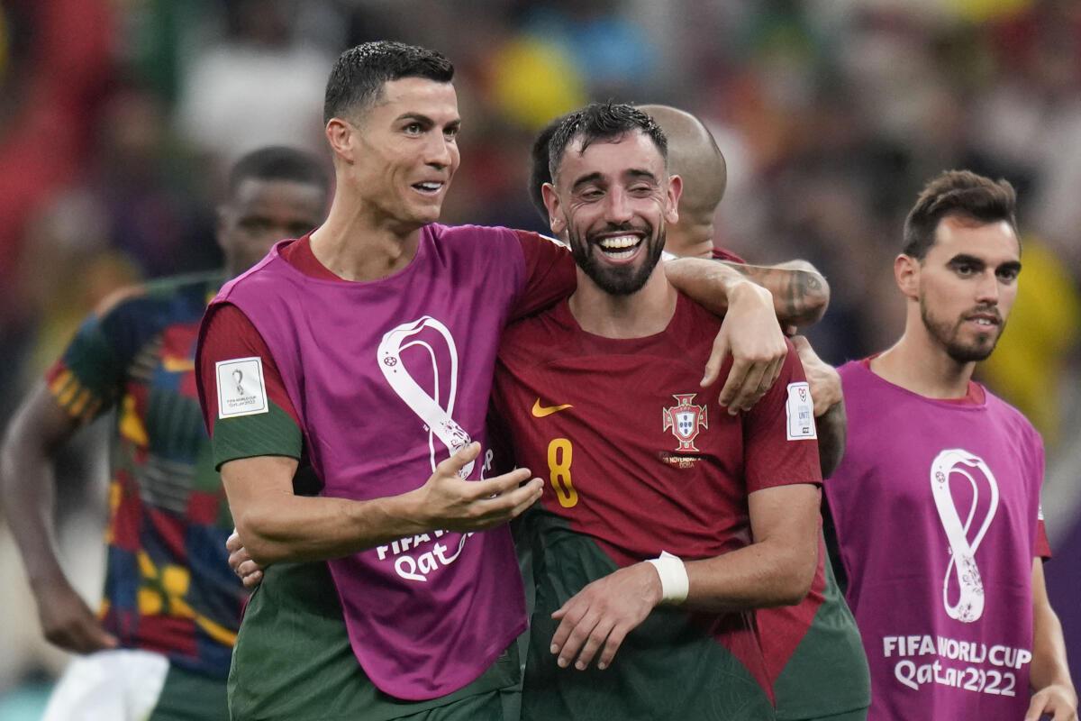 FIFA World Cup 2022: Cristiano Ronaldo could have scored my first goal vs  Uruguay, says Bruno Fernandes - Sportstar