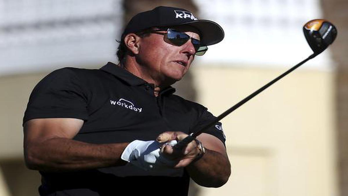 Phil Mickelson in contention in Champions event after mud birdie