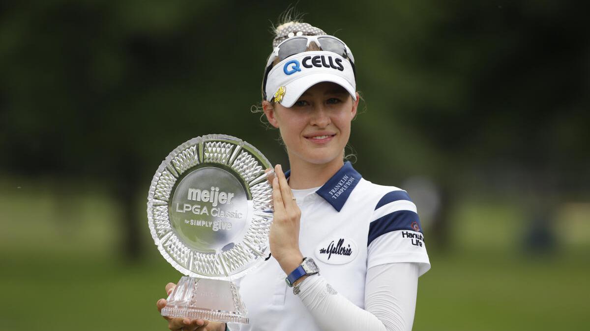 Nelly Korda outlasts Leona Maguire to win Meijer LPGA Classic