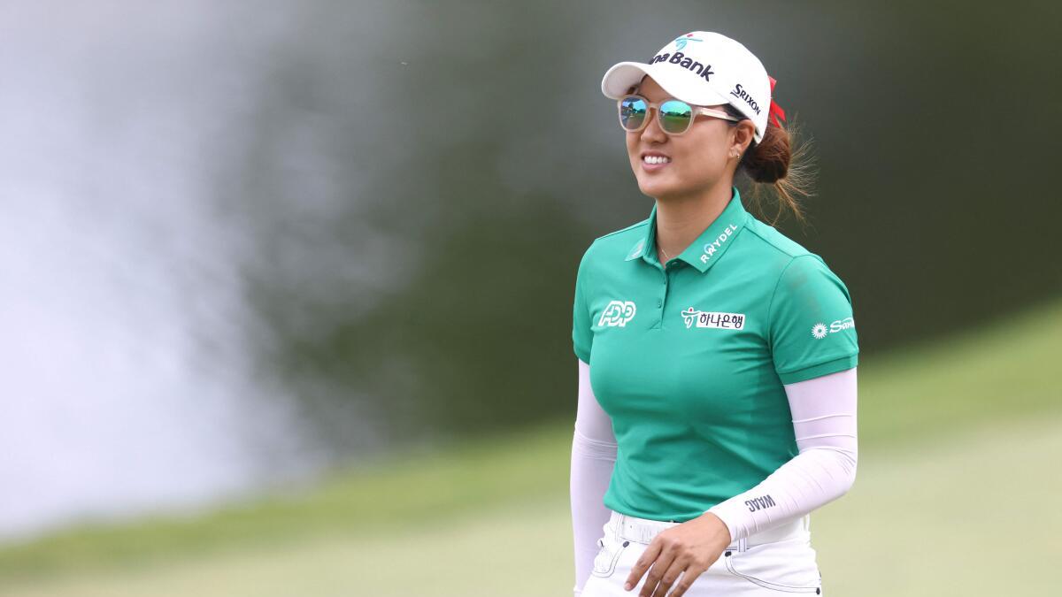 Defending champion Minjee Lee of Australia takes 3-shot lead into Founders Cup finale