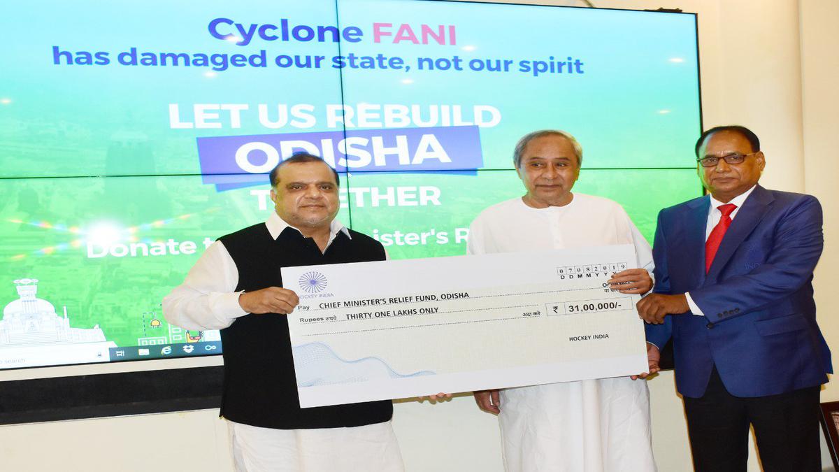 Hockey India donates Rs 31 lakh to Odisha for Cyclone Fani help