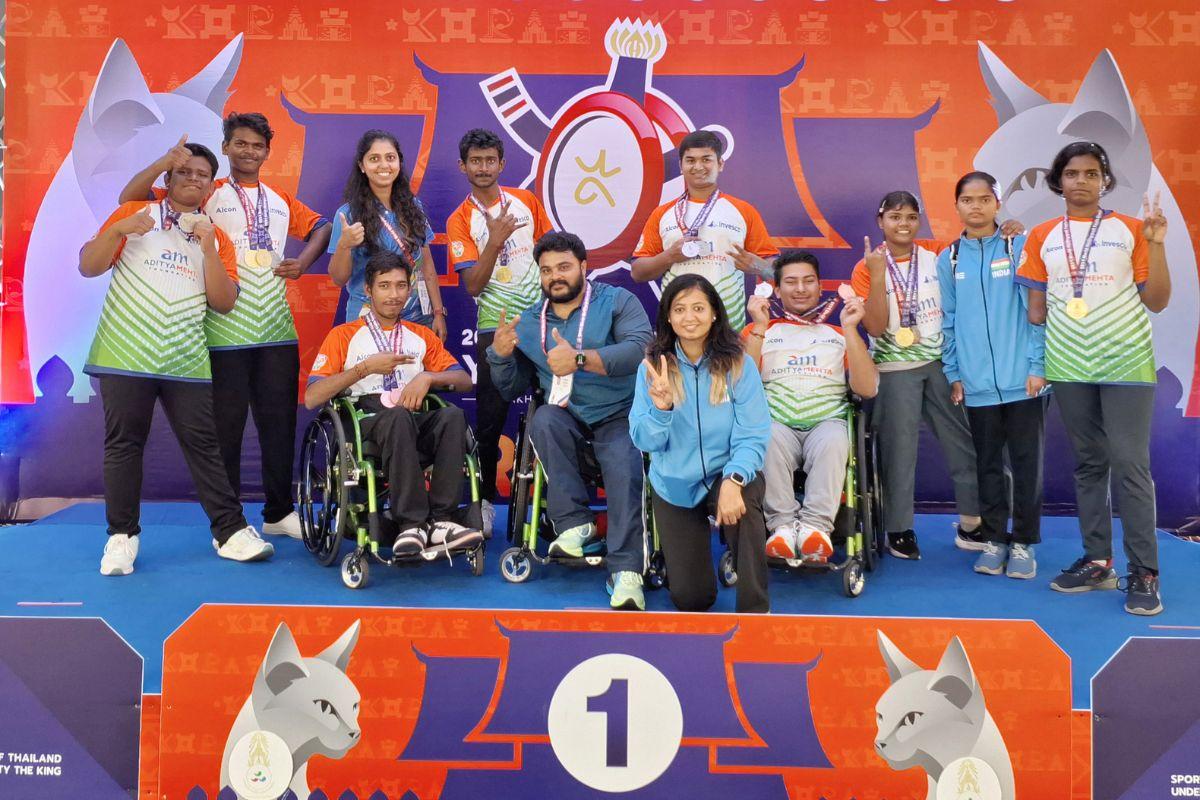 Para athletes from Aditya Mehta Foundation (Hyderabad) who won an
impressive haul of 16 medals including five gold in the World Ability
Sport Youth Games in Thailand.