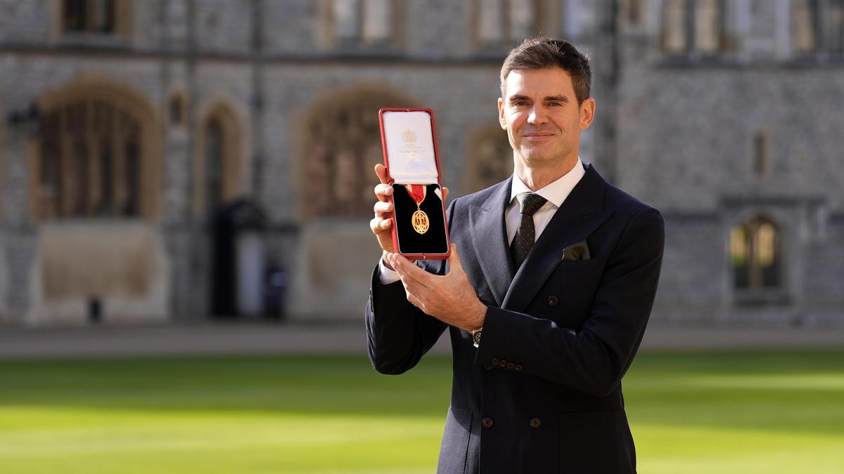 England cricket legend James Anderson receives knighthood